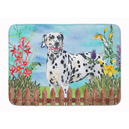 Carolines Treasures Dalmatian Spring Machine Washable Memory Foam Mat CK1215RUG